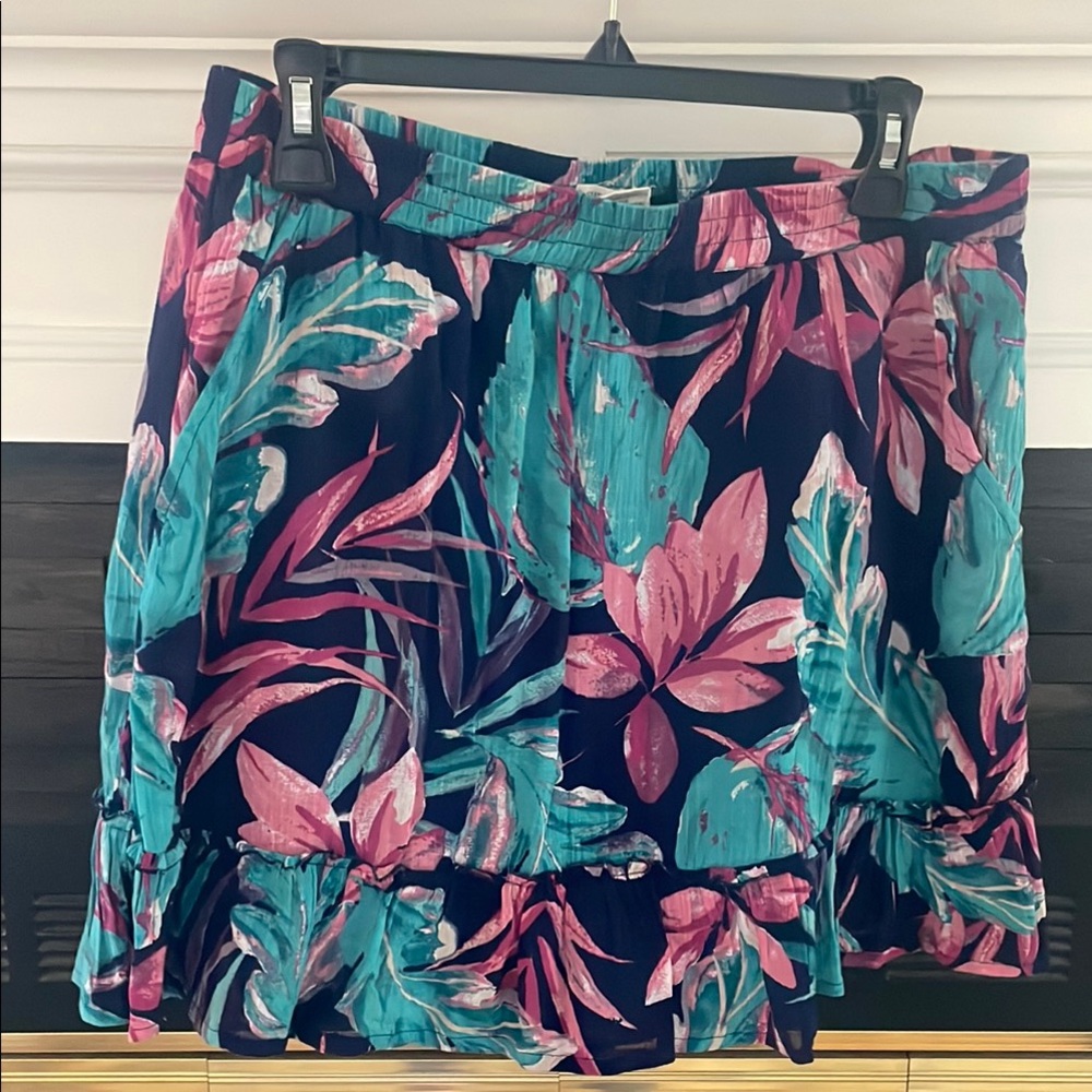 Floral Print mini  Skirt